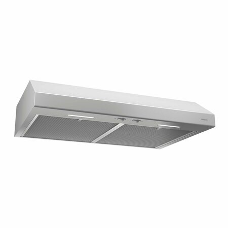 ALMO 36-Inch Convertible Under-Cabinet Range Hood, ENERGY STAR, 300 CFM, Contemporary Style in White BCSEK136WW